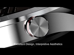 Negócio Smartwatch dos homens com BT que chama o silicone de Rtl8763ew preto liga de zinco