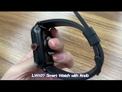 Relógio inteligente com botão giratório Linwear com suporte para atualização OTA IP68 à prova d'água